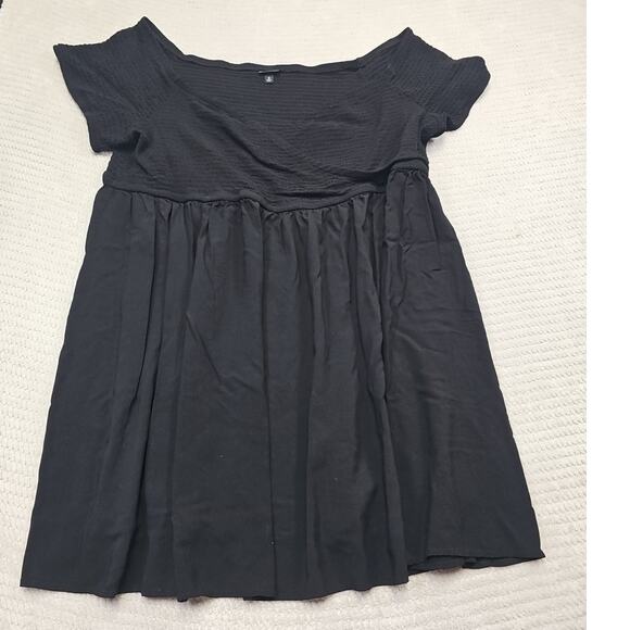 Torrid Shirt Womens 5 Black Vneck Stretch Tunic - Picture 1 of 7